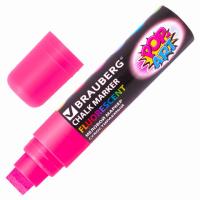 Маркер меловой "POP-ART" РОЗОВЫЙ, 15 мм, стираемый, для гладких поверхностей, BRAUBERG