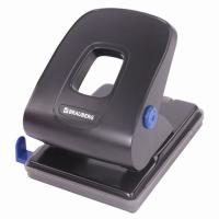 Дырокол металлический BRAUBERG "Extra", до 40 листов, черный