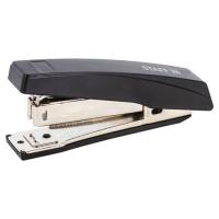 Степлер №10 STAFF "Basic", до 10 листов, с антистеплером, черный