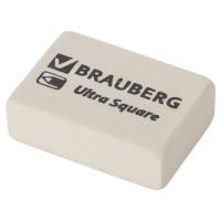 Ластик BRAUBERG "Ultra Square", 26х18х8 мм, белый, натуральный каучук
