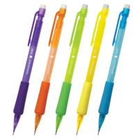 Карандаш механический 0,7 мм, STAFF "College" MP-422, ластик, резиновый грип, корпус тонированный ассорти