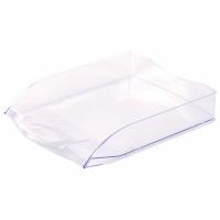 Лоток горизонтальный для бумаг BRAUBERG "Delta", A4 (340х270х60 мм), прозрачный