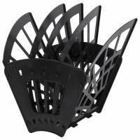 Лоток для бумаг веерный STAFF 5-ти секционный, 4 отделения, сетчатый, черный