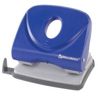 Дырокол BRAUBERG "Original", до 25 листов, синий