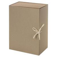 Короб архивный STAFF, А4 (240х330 мм), 150 мм, 2 завязки, переплетный картон, до 1400 листов