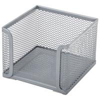 Подставка для бумажного блока BRAUBERG "Germanium" металлическая, 78*105*105 мм, серебристая