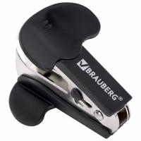 Антистеплер для скоб № 10 и № 24/6, BRAUBERG "Classic", с фиксатором, черный