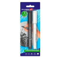 Маркеры акриловые для рисования и хобби BRAUBERG ART CLASSIC, НАБОР 2 цв., ЧЁРНЫЙ/БЕЛЫЙ, 2 мм, 152148 Маркеры акриловые для рисования и хобби BRAUBERG ART CLASSIC, НАБОР 2 цв., ЧЁРНЫЙ/БЕЛЫЙ, 2 мм, 152148