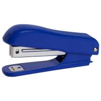 Степлер №10 STAFF "Profit", до 12 листов, с антистеплером, синий