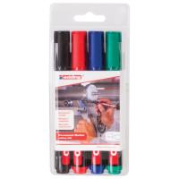 Маркеры перманентные EDDING 300 НАБОР 4 шт., АССОРТИ, круглый наконечник, 1,5-3 мм, E-300/4S Маркеры перманентные EDDING 300 НАБОР 4 шт., АССОРТИ, круглый наконечник, 1,5-3 мм, E-300/4S