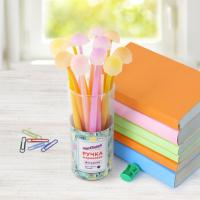 Ручка фигурная шариковая ЮНЛАНДИЯ "Гриб", силиконовый корпус, ассорти, СИНЯЯ, пишущий узел 0,7 мм