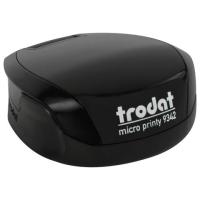Оснастка для печатей КАРМАННАЯ, D=42 мм, синий, TRODAT 9342 MICRO P4, корпус черный, подушка