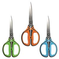 Ножницы BRAUBERG "ULTRA COLOR", 190 мм, ассорти, резиновые ребристые вставки