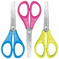 Ножницы MAPED "Essentials", 130 мм, закругленные лезвия, ассорти