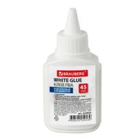 Клей ПВА BRAUBERG (бумага, картон, дерево), 45 г