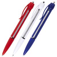 Ручка шариковая автоматическая ПИФАГОР "Шпаргалка", СИНЯЯ, корпус ассорти, узел 0,7 мм, линия письма 0,35 мм