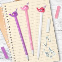 Ручка с топпером шариковая ЮНЛАНДИЯ "Кит-Единорог", корпус ассорти, СИНЯЯ, пишущий узел 0,7 мм