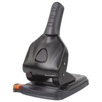 Дырокол металлический МОЩНЫЙ BRAUBERG "Heavy duty" до 65 л., эргономичный, черный