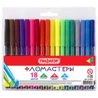 Фломастеры ПИФАГОР, 18 цветов, вентилируемый колпачок