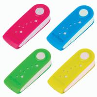 Ластик ЮНЛАНДИЯ "Юнландик-астронавт", 57х22х14 мм, пластиковый футляр, ассорти