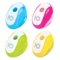 Точилка ЮНЛАНДИЯ "Космолет", с контейнером, пластиковая, корпус ассорти