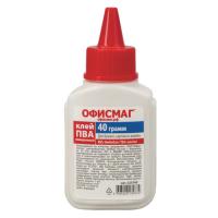 Клей ПВА ОФИСМАГ (бумага, картон, дерево), 45 г, РОССИЯ
