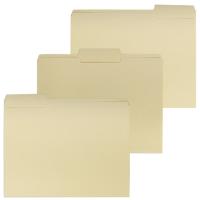 Папки-разделители картотечные А4, КОМПЛЕКТ 30 шт., 295х240 мм, бежевые, STAFF
