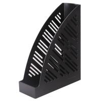 Лоток вертикальный для бумаг BRAUBERG "Standard+", 250х90х300 мм, черный