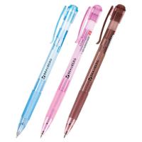 Ручка шариковая автоматическая с грипом BRAUBERG "Patrol", СИНЯЯ, корпус ассорти, узел 0,7 мм, линия письма 0,35 мм