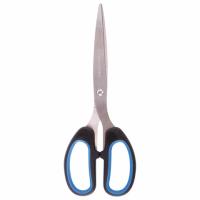 Ножницы BRAUBERG "Classic+", 205 мм, черно-синие, классической формы, резиновые вставки