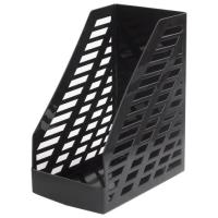 Лоток вертикальный для бумаг BRAUBERG "MAXI-plus" (250х160х300 мм), сетчатый, черный