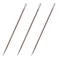 Иглы для прошивки документов (цыганские), КОМПЛЕКТ 3 шт., длина 80 мм, диаметр 1,8 мм, блистер, STAFF