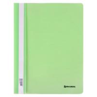 Скоросшиватель пластиковый BRAUBERG "Pastel" А4, 130/180 мкм, мятный