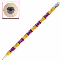 Карандаш чернографитный с таблицей умножения ЮНЛАНДИЯ "ЮНЛАНДИК-МАТЕМАТИК", HB, с ластиком