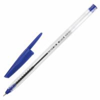 Ручка шариковая масляная STAFF "EVERYDAY" OBP-226, СИНЯЯ, корпус прозрачный, игольчатый узел 0,7 мм, линия письма 0,35 мм