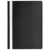 Скоросшиватель пластиковый STAFF, А4, 100/120 мкм, черный