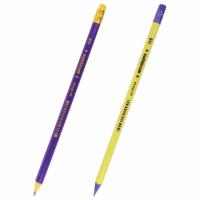 Карандаш чернографитный ЮНЛАНДИЯ, 1 шт., НВ, пластиковый, корпус ассорти, с ластиком