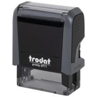 Штамп стандартный "ПОЛУЧЕНО", оттиск 38х14 мм, синий, TRODAT 4911P4-1.1