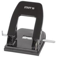 Дырокол металлический STAFF "Manager", до 30 листов, черный