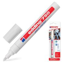 Маркер-краска лаковый EDDING "750", 2-4 мм, БЕЛЫЙ, круглый наконечник, алюминиевый корпус, Е750/49