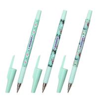 Ручка шариковая ЮНЛАНДИЯ "GLAMOUR CAT", синяя, SOFT TOUCH покрытие, узел 0,7 мм, линия письма 0,35 мм