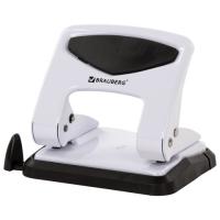 Дырокол металлический BRAUBERG "PN-150M", до 35 листов, белый