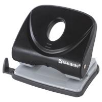 Дырокол BRAUBERG "Original", до 25 листов, черный