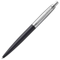 Ручка шариковая PARKER "Jotter XL", УТОЛЩЕННЫЙ корпус, черный матовый лак, детали из нержавеющей стали, синяя
