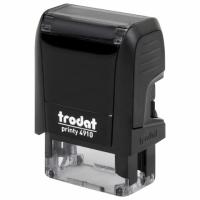 Оснастка для штампа, размер оттиска 26х9 мм, синий, TRODAT 4910 P4, подушка в комплекте