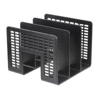 Лоток-сортер для бумаг BRAUBERG "Radikal", 3 отделения, 207х212х165 мм, сетчатый, черный