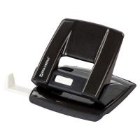 Дырокол металлический BRAUBERG "ULTRA", до 20 листов, черный