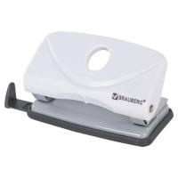 Дырокол BRAUBERG "Original", до 10 листов, белый