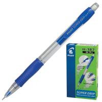 Карандаш механический 0,7 мм, PILOT H-187 "Super Grip", ластик, резиновый грип, корпус синий, H-187-SL, Н-187