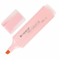 Текстовыделитель BRAUBERG "ORIGINAL PASTEL", ПАСТЕЛЬНЫЙ РОЗОВЫЙ, линия 1-5 мм